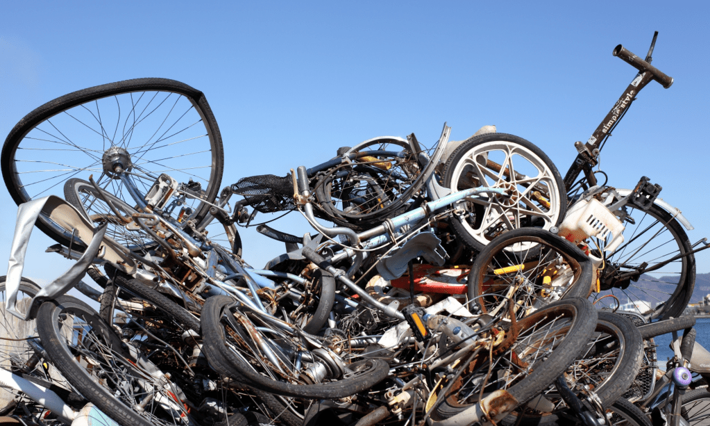 廃棄自転車